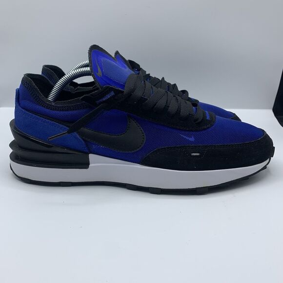 Nike Waffle One Men's Size 8.5 Blue Black Running Shoes (DA7995-400) - Picture 3 of 8